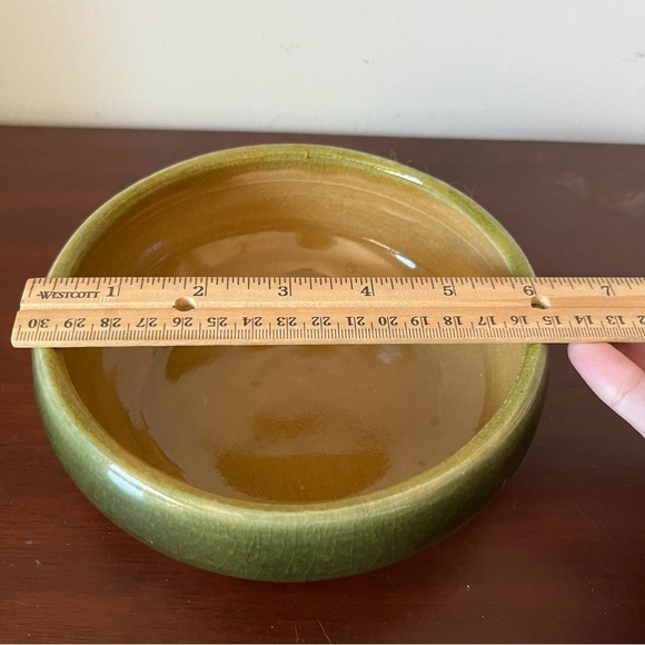 1986 Vintage Pisgah Forest Green Planter Bowl - No Chips - Gorgeous - Picture 4 of 8